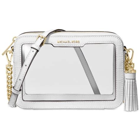 women michael kors crossbody bag sale|Michael Kors clear crossbody bag.